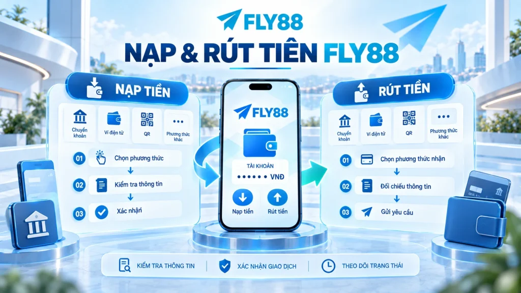 Quy trình kiểm tra thông tin khi nạp và rút tiền FLY88